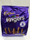 Cadbury Fingers Mini Chocolate Biscuits 6 Pack Multipack 115.8g