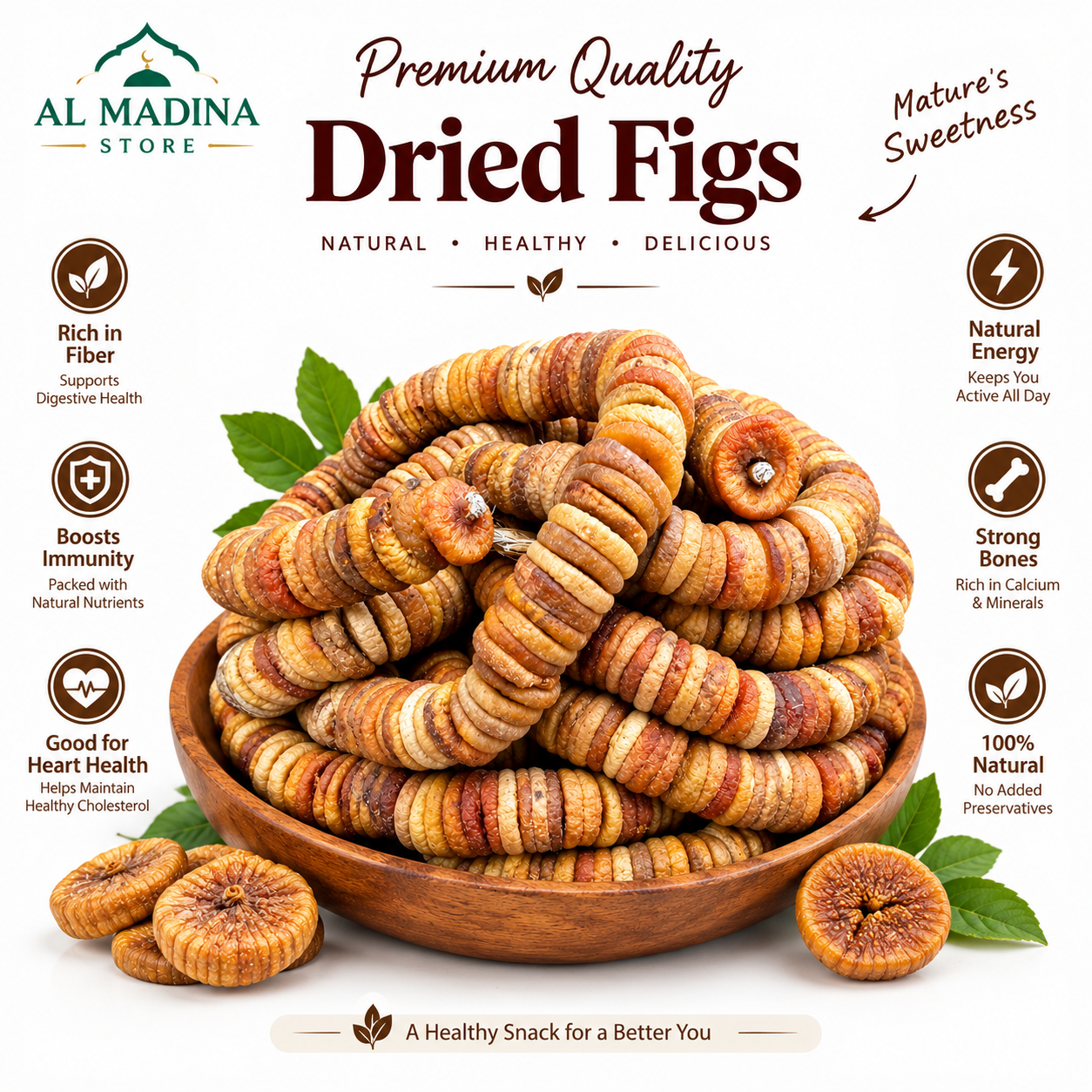 Organic dried figs Anjeer - 1KG