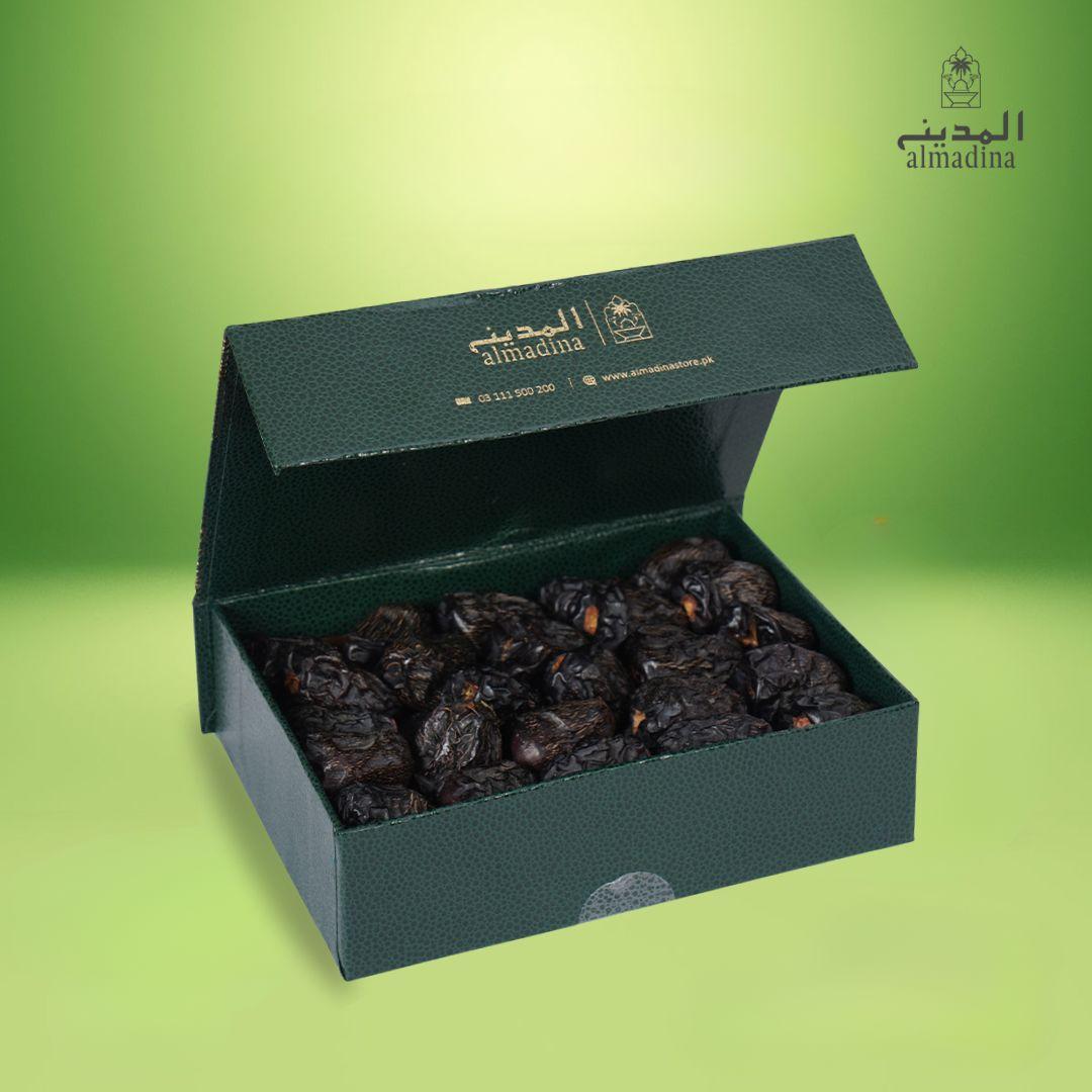 Ajwa Executive Box – premium elongated dates in elegant Islamic gift packaging