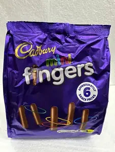 Cadbury Fingers Mini Chocolate Biscuits 6 Pack Multipack 115.8g