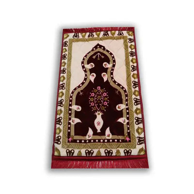 AL MADINA Kids Prayer Mat-Deep Maroon