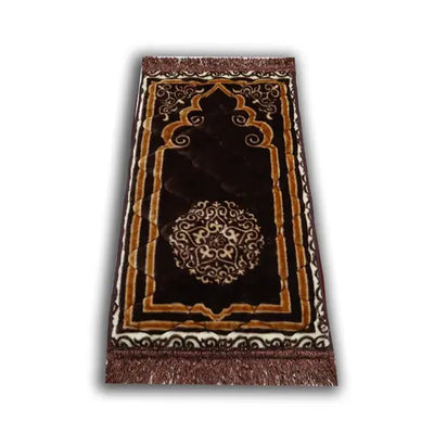 AL MADINA Kids Prayer Mat-Brown